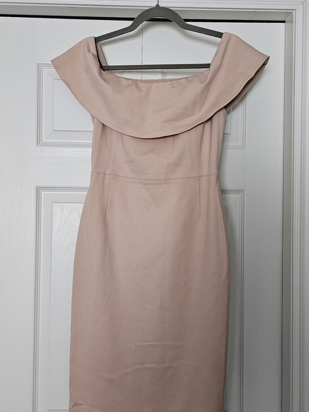 Babaton One-Shoulder Dusty Blush Cocktail Dress
